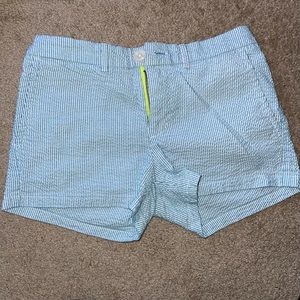 Chubbies Blue Seersucker Shorts. Size Small